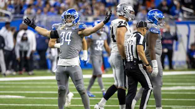 Detroit Lions linebacker Alex Anzalone